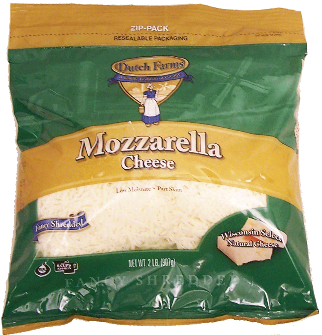 Dutch Farms  mozzarella cheese, low moisture, fancy shredded Full-Size Picture